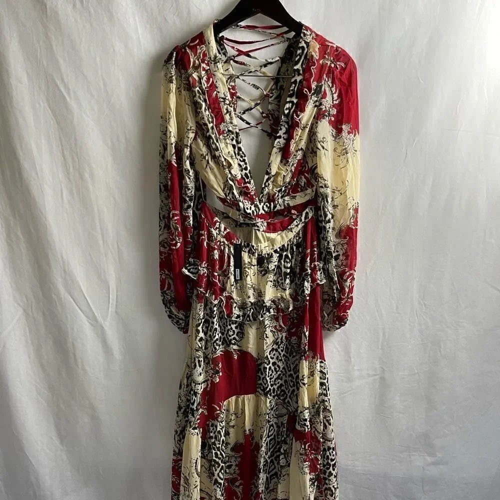 Red Leopard Maxi Dress - Picture 5 of 14